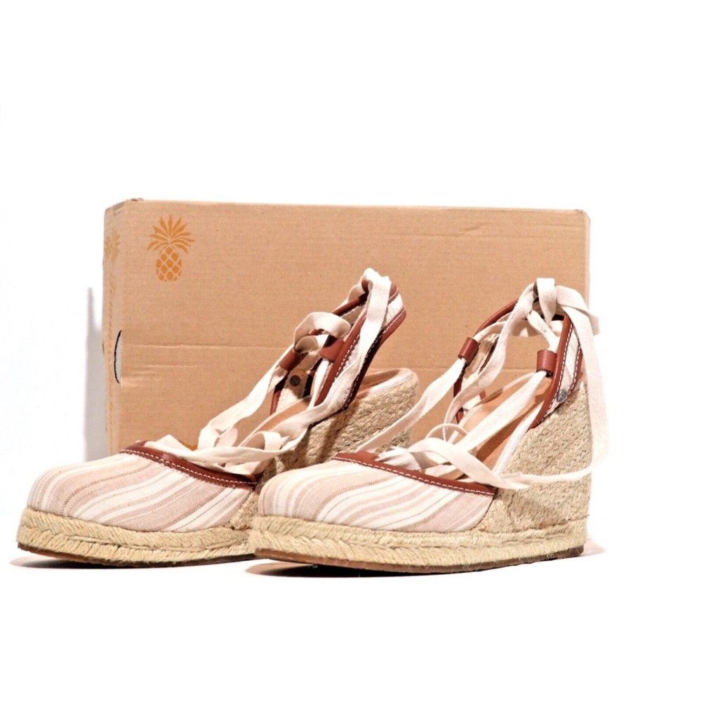 Tommy Bahama Wedge Espadrille Women Size 8 Beach Coastal Festival Brunch